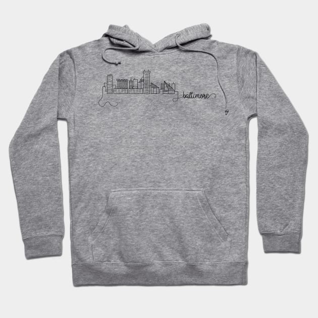 Baltimore City Signature Hoodie by kursatunsal